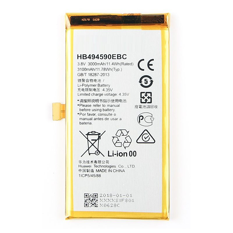 Riff HB494590EBCSN Analog Battery for Huawei Honor 7 / G620 / G628 Li-Ion 3000mAh