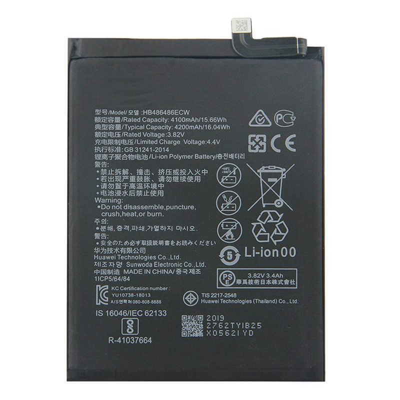 Riff HB486486ECW Battery for Huawei P30 PRO MATE 20 PRO Li-Ion 4200 mA