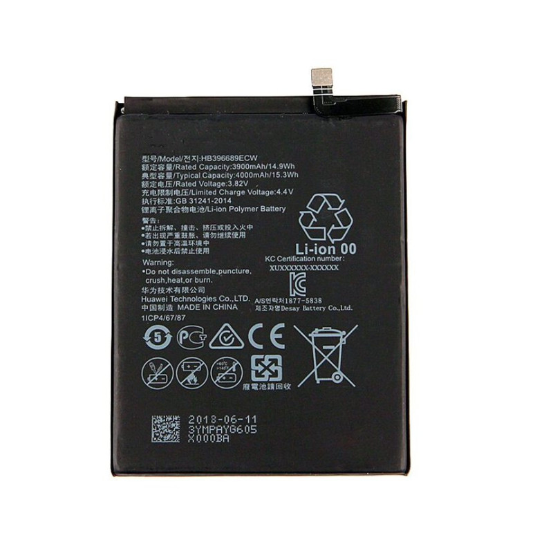 Battery Riff for Huawei MATE 9 HB396689ECW Li-Ion 3900 mAh