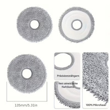 ReFresh Universal Dreame / Xiaomi Microfiber Washable Mop Pads (8 pcs)