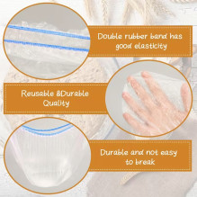 Riff Universal Elastic Lids for Dishware and Food (100 pcs.) Mix