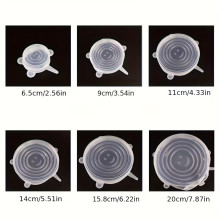 Riff Silicone Stretch Lids Assorted Sizes (6pcs)
