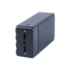 Riff YM-407S Mega 30000mah Power bank Charger 2x USB 2.1A Max Output / Micro USB + USB-C Input + 3 Cables Black Riff YM-407S Mega 30000mah Power bank Charger 2x USB 2.1A Max Output / Micro USB + USB-C Input + 3 Cables Black