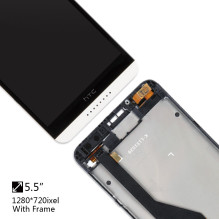 HTC Desire 820 LCD ekranas ir skaitmeninis laikiklis su rėmeliu, baltos spalvos. HTC Desire 820 LCD ekranas ir skaitmeninis laikiklis su rėmeliu, baltos spalvos.