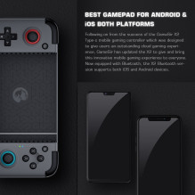 „GameSir X2 Bluetooth“ mobiliųjų žaidimų valdiklis, skirtas „iOS“ ir „Android“ įrenginiams, kurio maksimalus ilgis – 173