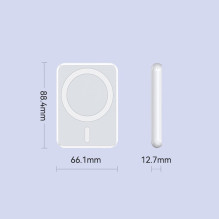 Remax RPP-509 5000mAh išorinė baterija, 20W, PD, 1x USB-C + QC, magnetinis, 15W belaidis įkrovimas, juodas Remax RPP-509 5000mAh išorinė baterija, 20W, PD, 1x USB-C + QC, magnetinis, 15W belaidis įkrovimas, juodas