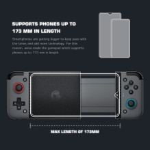 GameSir X2 Bluetooth iOS &amp; Android Mobile Gaming Controller with max smartphone fix 173mm lenght
