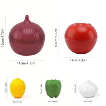 Riff Plastic Vegetable Fresh-Keeper Storage Boxes (5pcs)