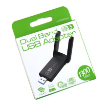 Riff AC1300 USB Module Wi-Fi adapter 5 GHz 2.4 GHz 1300Mbps 802.11ac / a / b / g / n Black Riff AC1300 USB Module Wi-Fi adapter 5 GHz 2.4 GHz 1300Mbps 802.11ac / a / b / g / n Black