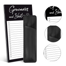 Riff Magnet Refrigerator Notepad with Pen Holder Magnetic Riff Magnet Refrigerator Notepad with Pen Holder Magnetic