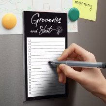 Riff Magnet Refrigerator Notepad with Pen Holder Magnetic Riff Magnet Refrigerator Notepad with Pen Holder Magnetic