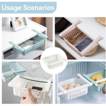 Riff Fridge Adjustable Pull-Out Organizer from 20.5cm to 28cm White Riff Fridge Adjustable Pull-Out Organizer from 20.5cm to 28cm White