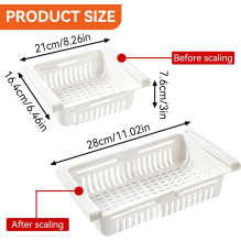 Riff Fridge Adjustable Pull-Out Organizer from 20.5cm to 28cm White Riff Fridge Adjustable Pull-Out Organizer from 20.5cm to 28cm White