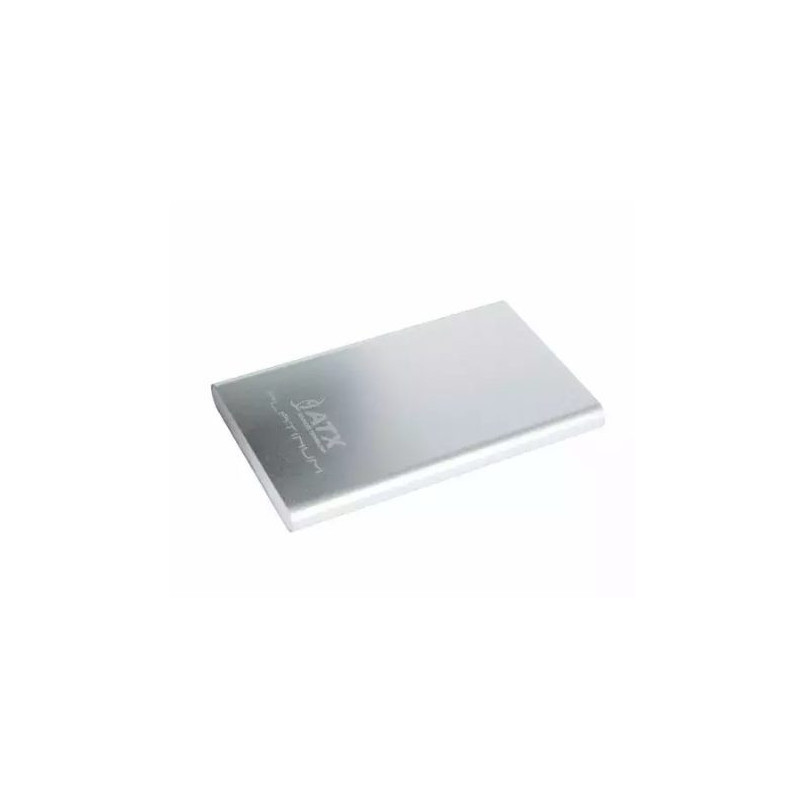 ATX Platinum Power Bank 4600 mAh Universal Charger for devices 5V 1A + Micro USB Cable Silver