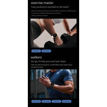 Riff Y33 5.0 BT multifunctional Fitness smart watch with Call / Heart rate / Specifications for iOS / Android / Pink