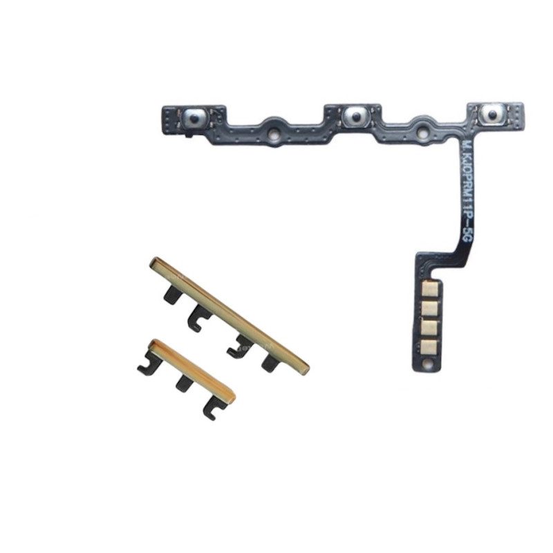 OPPO Realme 11 Pro 5G 11 Pro Plus 5G ON OFF Volume Button Control Flex Cable and Side Buttons Key Gold Original (Used Gr