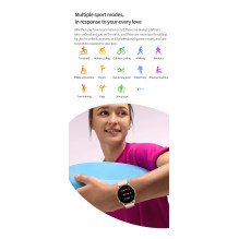 Riff Y66 5.0 BT Multifunctional Smart watches - Call / Heart rate / Specifications for iOS / Android Pink