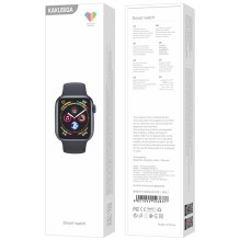 iKaku KSC-765 Guowei IP68 Sport Smart Watch with Heartrate Blood presure Oxygen monitor Black