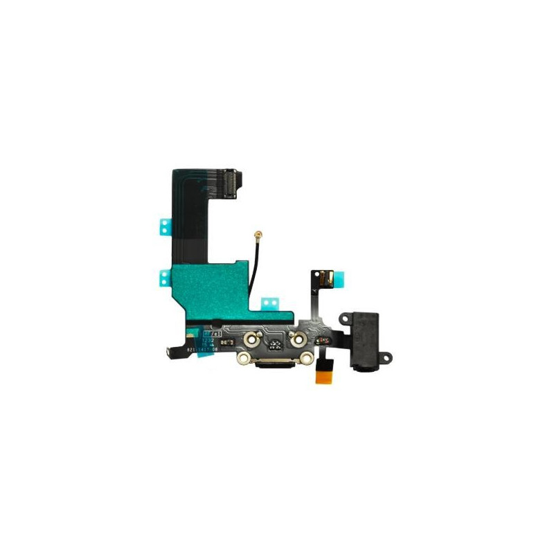 Flex for iPhone 5C audio and charging connector with microphone black ORG