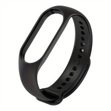Riff Silicone strap for Xiaomi Mi Band series 3 / 4 / 5 / 6 / 7 Black Riff Silicone strap for Xiaomi Mi Band series 3 / 4 / 5 / 6 / 7 Black