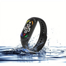 Riff Silicone strap for Xiaomi Mi Band series 3 / 4 / 5 / 6 / 7 Black Riff Silicone strap for Xiaomi Mi Band series 3 / 4 / 5 / 6 / 7 Black