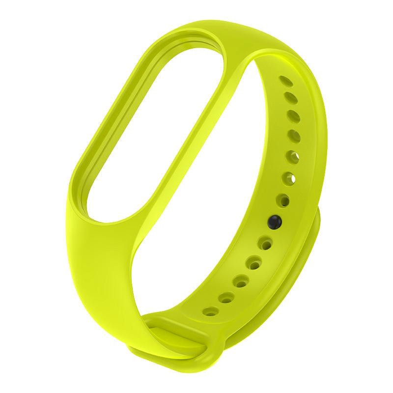 Riff Silicone strap for Xiaomi Mi Band series 3 / 4 / 5 / 6 / 7 Lime green