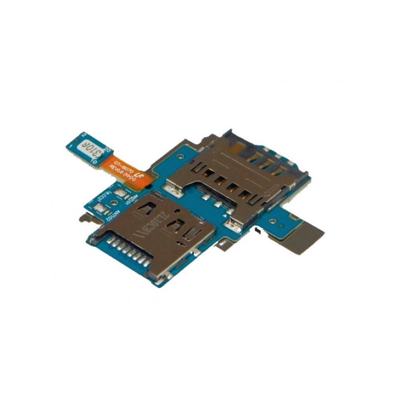 Micro SD Card Reader SIM Tray Holder Flex Cable for Samsung Galaxy S Advance GT-i9070