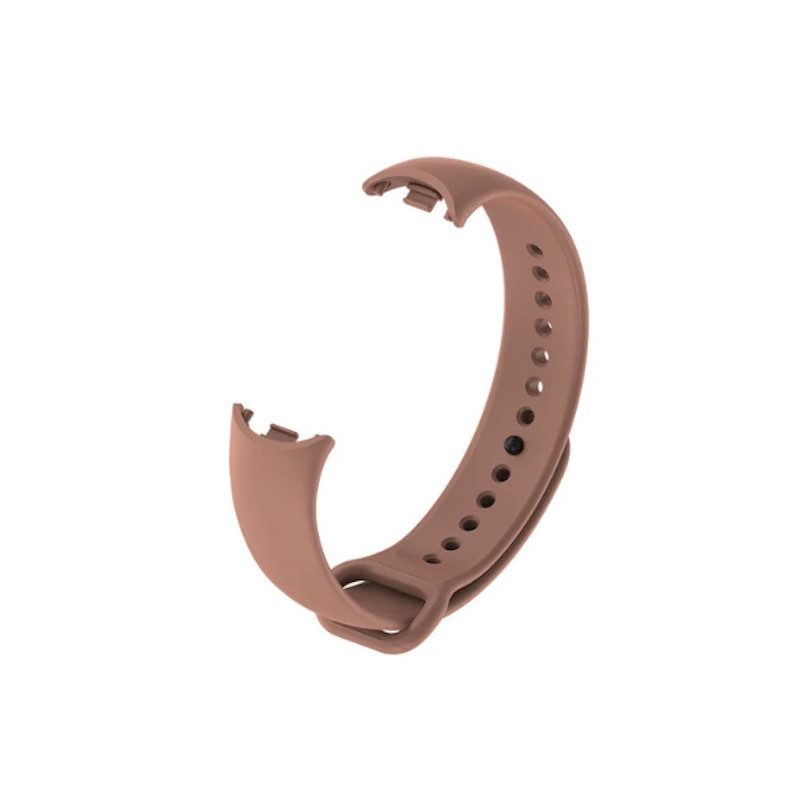 Riff Silicone strap for Xiaomi Mi Band 8 / Mi Band 9 series Coffee Brown