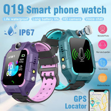 Riff Q19 Smart kids watches 360 with GPS / 1.44" touch screen / 400mAh Green