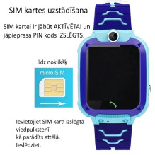 Riff Q19 Smart kids watches 360 with GPS / 1.44" touch screen / 400mAh Green