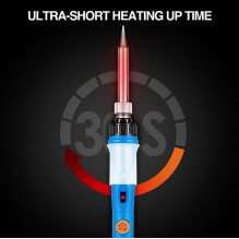Riff IRLCD Soldering Iron with Display and Temperature Control and Accessories 12 in 1