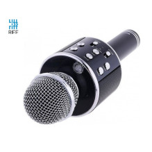 Riff WS-858 Karaoke Microphone with Speakers Aux and Micro SD Black