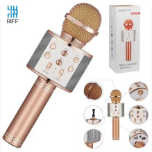 Riff WS-858 Karaoke Microphone with Speakers Aux and Micro SD Black