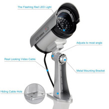Riff RF-IR1 CCTV IR Outdoor Home Security Dummy Fake Camera with flashing red light 2x AA battery White