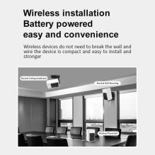 SJCam S1 2K Home Indoor &amp; Outdoor IP65 HD Long battery Life Camera &amp; Super Night Vision 2.33'' LCD White