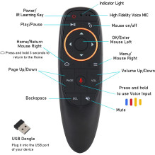 Riff G10S Universal Remote Control 2.4G with Voice Assistant and Gyroscope
