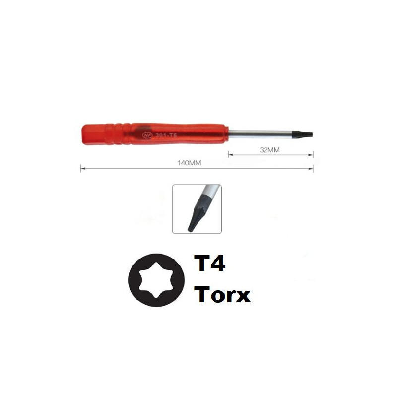 HF 301-T4 Screwdriver T4 TORX Steel