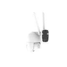 „Riff RF-0313“ išmaniųjų namų 2,4 GHz „Wi-Fi“ 4 MP lauko apsaugos kamera su automatiniu sekimu, balta „Riff RF-0313“ išmaniųjų namų 2,4 GHz „Wi-Fi“ 4 MP lauko apsaugos kamera su automatiniu sekimu, balta