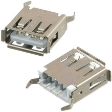 USB connector (G) in a housing with vertical pins 4 contacts