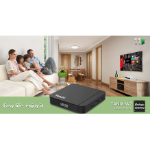 Tanix W2 S905W2 64-bit Quad Core ARM Cortex A53 Konsole 4K Ultra HD Android TV Box with Remote Controller Android 11 Sma