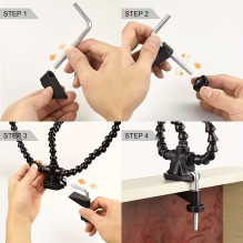 Riff TH "Third Hand" Multifunctional universal workstation with 3 holders and mounting to a vertical surface m