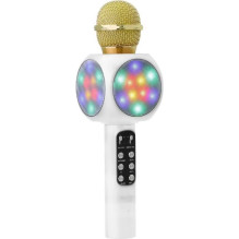 Riff WS-1816 16W karaoke BT microphone with LED 360 White