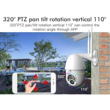 Riff V380 Pro Wireless PTZ Outdoor Wi-Fi Camera IPC-V380-Q10 1080P Full HD IP66 White Riff V380 Pro Wireless PTZ Outdoor Wi-Fi Camera IPC-V380-Q10 1080P Full HD IP66 White