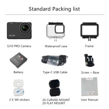 SJCam SJ10 Pro 5G Wi-Fi Waterproof 30m Camera 4K 60fps 6-Axis Gyro 5G 2.33'' UHD IPS LCD Black