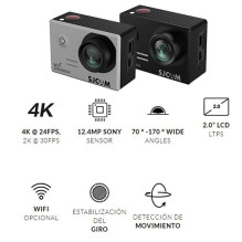 SJCam SJ5000x Elite Wi-Fi Waterproof 30m Action Camera 12.4MP 170° 4K HD 2.0" LCD Screen Silver SJCam SJ5000x Elite Wi-Fi Waterproof 30m Action Camera 12.4MP 170° 4K HD 2.0" LCD Screen Silver