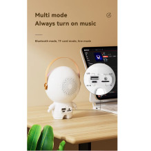 Riff TK66 Astronaut Portable Speaker with Wireless Mic White