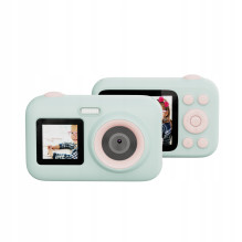 SJCam FunCam Plus skaitmeninis fotoaparatas vaikams, 10MP HD 1080p, 2,4 colio LCD, 650 mAh baterija, žalias