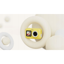 SJCam FunCam Plus skaitmeninis fotoaparatas vaikams, 10MP HD 1080p, 2,4 colio LCD, 650 mAh baterija, geltonas