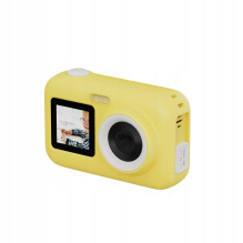 SJCam FunCam Plus skaitmeninis fotoaparatas vaikams, 10MP HD 1080p, 2,4 colio LCD, 650 mAh baterija, geltonas