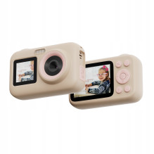 SJCam FunCam Plus Digital Camera for Kids 10MP HD 1080p 2.4" LCD 650mAh Battery Beige